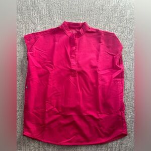 Shocking Pink Rafael Figs Scrub Top